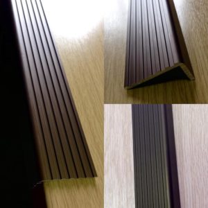 Aluminium Fluted Angle Dark Bronze Anodised