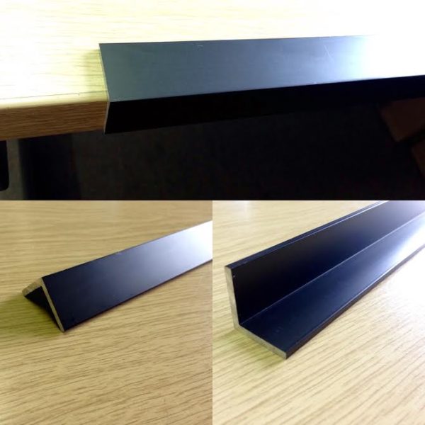 Equal Aluminium Angles Black Anodised