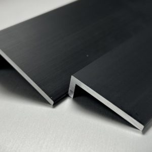 Unequal Aluminium Angles Black Anodised