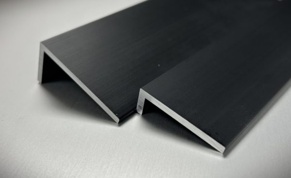 Unequal Aluminium Angles Black Anodised