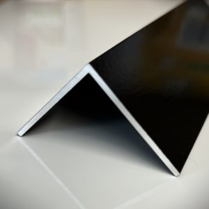 Aluminium Equal Angles Powdercoated Black