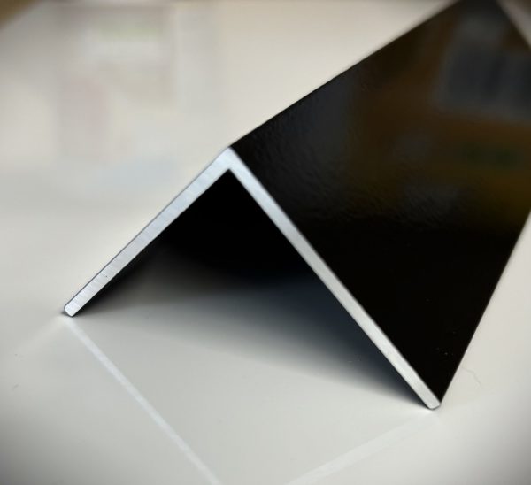 Aluminium Equal Angles Powdercoated Black