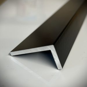Aluminium Unequal Angles Powdercoated Black