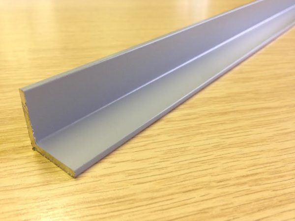 Aluminium Equal Angles Powdercoated Grey